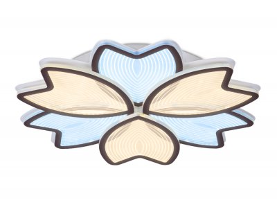 Люстра потолочная Ambrella AK4305/6 CF кофе 117W 510*500*80 (ПДУ РАДИО 2.4) ACRYLICA