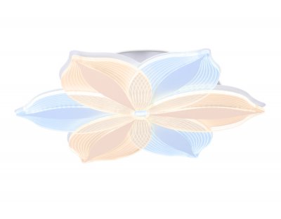 Люстра потолочная Ambrella AK4315/6 WH белый 85W 520*450*80 (ПДУ РАДИО 2.4) ACRYLICA