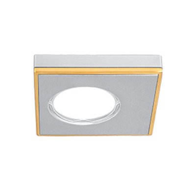 Светильник Gauss Aluminium AL001 Квадрат. Матовый алюминий/Золото, Gu5.3