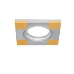 Светильник Gauss Aluminium AL009 Квадрат. Хром/Золото, Gu5.3