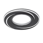 Светильник Gauss Aluminium AL016 Круг. Черный/Хром, Gu5.3