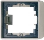 JUNG LS 990 Алюминий Коробка 1-я для накладного монтажа с встроенной рамкой и основанием (AL2581A-L)
