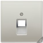 JUNG LS 990 Dark Накладка 1-ой наклонной ТЛФ/комп розетки (AL2969-1UAD)