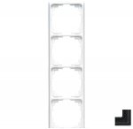 JUNG LS 990 Антрацит(лакир. алюминий) Рамка 4-я (AL2984AN)