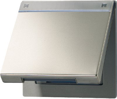 JUNG LS 990 Алюминий Откидная крышка для розеток и изделий 50х50 с полем для надписи (AL2990NAKL) JUNG LS 990 Алюминий Откидная крышка для розеток и изделий 50х50 с полем для надписи (AL2990NAKL)