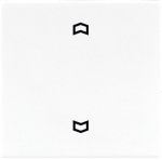 JUNG LS 990 Алюминий Накладка нажимного электронного жалюзийного выключателя с ДУ (радио) (AL5232F)