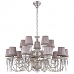 Люстра Crystal lux ALEGRIA SP10+5 SILVER-BROWN 1040/315