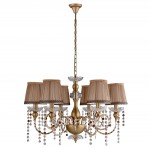 Люстра Crystal lux ALEGRIA SP6 GOLD-BROWN 1041/306