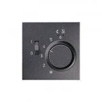 JUNG LS 990 Антрацит Накладка регулятора теплого пола(мех.FTR231U) (ALFTR231PLAN)