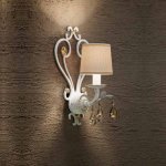 Настенный светильник Masiero ALLURE A1 Bianco/Oro Francese-Cuoio/Rosso/ Oro/Rame CR