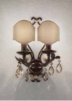 Настенный светильник Masiero ALLURE A2 Bianco/Oro Francese-Cuoio/Rosso/ Oro/Rame CR