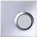 JUNG LS 990 Алюминий Накладка термостата комнатного(механизм TR236U,TR246U)  (ALTR236PL)
