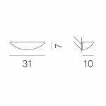 Настенный светильник Vistosi AP BOCCIA 31 E14 SA