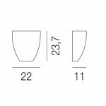 Настенный светильник Vistosi AP DAFNE VE