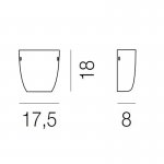 Настенный светильник Vistosi AP DANDY TO