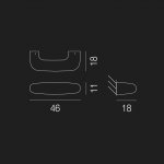 Настенный светильник Vistosi AP DOS G NE CR