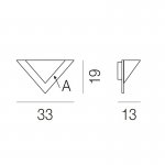 Настенный светильник Vistosi AP DUO BL CR