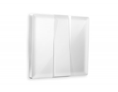 Лицевая панель ALFA (Белый глянец) для 3-клавишных выключателей QUANT AP1050 Ambrella Volt Лицевая панель ALFA (Белый глянец) для 3-клавишных выключателей QUANT AP1050 Ambrella Volt
