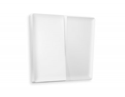 Лицевая панель ALFA (Белый матовый) для 2-кл выключателей QUANT AP1230 Ambrella Volt Лицевая панель ALFA (Белый матовый) для 2-кл выключателей QUANT AP1230 Ambrella Volt