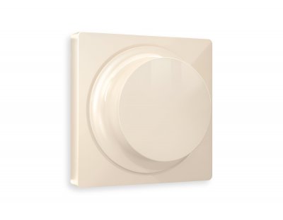 Лицевая панель ALFA (Бежевый глянец) для светорегулятора универсального QUANT AP3055 Ambrella Volt
