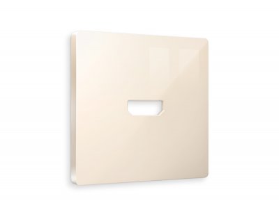 Лицевая панель ALFA (Бежевый глянец) для HDMI розетки QUANT AP3140 Ambrella Volt