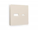 Лицевая панель ALFA (Бежевый матовый) для розетки 2USB A+C QUANT AP3310 Ambrella Volt