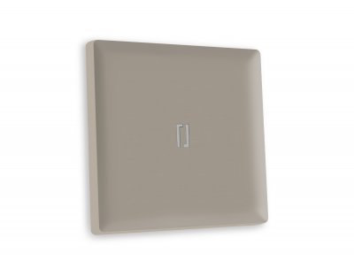 Лицевая панель ALFA (Серо-бежевый матовый) для 1-кл  выключателей с подсветкой QUANT AP3620 Ambrella Volt