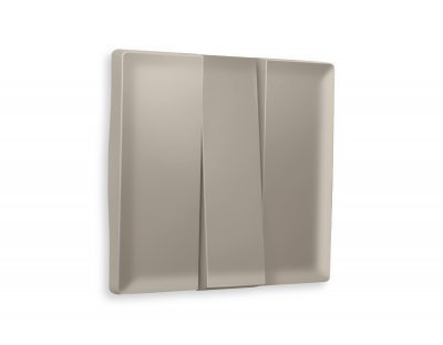 Лицевая панель ALFA (Серо-бежевый матовый) для 3-кл выключателей QUANT AP3650 Ambrella Volt Лицевая панель ALFA (Серо-бежевый матовый) для 3-кл выключателей QUANT AP3650 Ambrella Volt