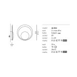 Настенный светильник Axo Light AP36XXXXCSXXG9X