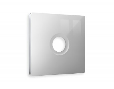 Лицевая панель ALFA (Серебро глянец) для TV розетки QUANT AP4130 Ambrella Volt Лицевая панель ALFA (Серебро глянец) для TV розетки QUANT AP4130 Ambrella Volt