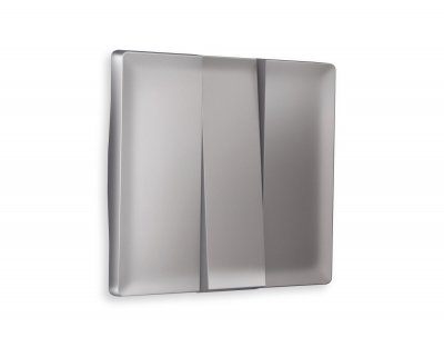 Лицевая панель ALFA (Сталь матовый) для 3-клавишных выключателей QUANT AP5050 Ambrella Volt Лицевая панель ALFA (Сталь матовый) для 3-клавишных выключателей QUANT AP5050 Ambrella Volt