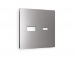 Лицевая панель ALFA (Сталь матовый) для розетки 2USB тип A+C QUANT AP5110 Ambrella Volt