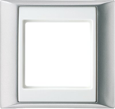 JUNG А 500 Алюминий/Белый Рамка 1-я (AP581ALWW) JUNG А 500 Алюминий/Белый Рамка 1-я (AP581ALWW)