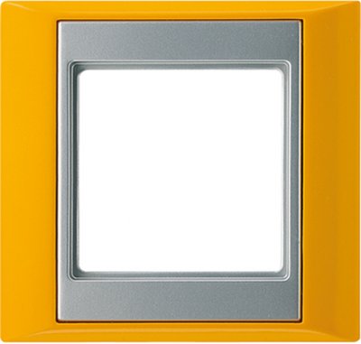 JUNG А Plus Желтый/Алюминий Рамка 4-я (AP584SGAL) JUNG А Plus Желтый/Алюминий Рамка 4-я (AP584SGAL)