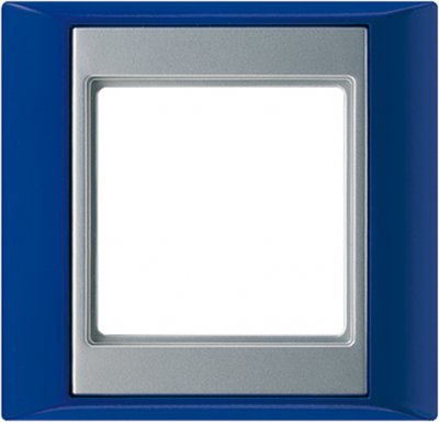 JUNG А Plus Синий/Алюминий Рамка 5-я (AP585BLAL) JUNG А Plus Синий/Алюминий Рамка 5-я (AP585BLAL)