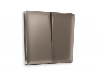 Лицевая панель ALFA (Темная бронза матовый) для 2-клавишных выключателей QUANT AP6330 Ambrella Volt Лицевая панель ALFA (Темная бронза матовый) для 2-клавишных выключателей QUANT AP6330 Ambrella Volt