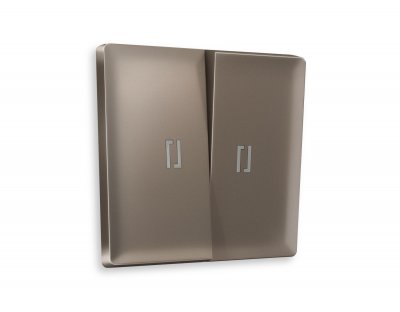 Лицевая панель ALFA (Темная бронза матовый) для 2-клавишных выключателей с подсветкой QUANT AP6340 Ambrella Volt Лицевая панель ALFA (Темная бронза матовый) для 2-клавишных выключателей с подсветкой QUANT AP6340 Ambrella Volt