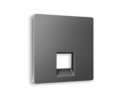 Лицевая панель ALFA (Антрацит серый) для компьютерной/телефонной розетки RJ-45/RJ-11 QUANT AP6620 Ambrella Volt Лицевая панель ALFA (Антрацит серый) для компьютерной/телефонной розетки RJ-45/RJ-11 QUANT AP6620 Ambrella Volt