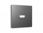 Лицевая панель ALFA (Антрацит серый) для HDMI розетки QUANT AP6640 Ambrella Volt