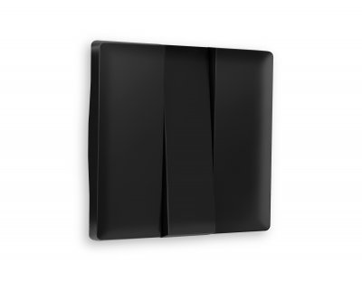 Лицевая панель ALFA (Черный матовый) для 3-клавишных выключателей QUANT AP8050 Ambrella Volt Лицевая панель ALFA (Черный матовый) для 3-клавишных выключателей QUANT AP8050 Ambrella Volt