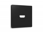 Лицевая панель ALFA (Черный матовый) для HDMI розетки QUANT AP8140 Ambrella Volt