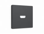 Лицевая панель ALFA (Графит Мягкое касание) для HDMI розетки QUANT AP9140 Ambrella Volt
