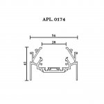 Шинопровод трековый Aployt APL.0174.10.200 Magnetic track 48