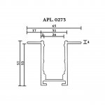 Шинопровод трековый Aployt APL.0273.00.100 Magnetic track 220