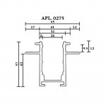Шинопровод трековый Aployt APL.0275.10.300 Magnetic track 220
