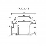Шинопровод трековый Aployt APL.0276.10.300 Magnetic track 220