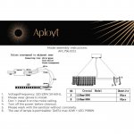 Люстра подвесная Aployt APL.796.03.12 Genowefa