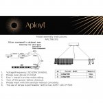Люстра подвесная Aployt APL.796.13.12 Genowefa
