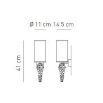 Настенный светильник Axo Light APSUBZERCRCRE14