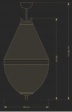 Потолочный светильник Kutek AREZZO-CRYSTAL SWAROVSKI ARE-PL-8(P)400